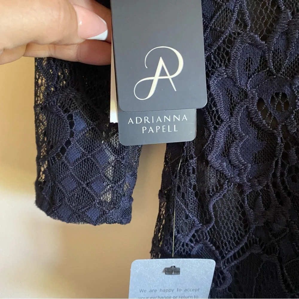 Adrianna Papell Adele lace shift dress NWT